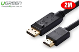Cáp Displayport to HDMI dài 2m chính hãng Ugreen 10202