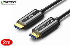 Cáp HDMI 2.0 sợi quang 2m Ugreen 50715  hỗ trợ 4K/60Hz cao cấp