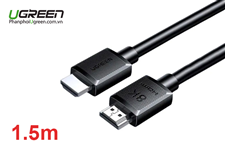Cáp HDMI 2.1 dài 1.5M 8K@60Hz 48Gbps hỗ trợ HDR eARC Ugreen 45431 chính hãng
