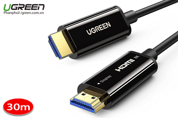 Cáp HDMI 2.1 sợi quang 30m hỗ trợ 8K@60Hz chính hãng Ugreen 80409