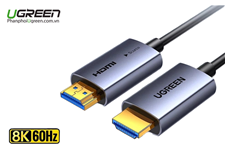 Cáp HDMI 2.1 sợi quang AOC dài 20m Ugreen 55506 hỗ trợ 8K@60Hz chính hãng