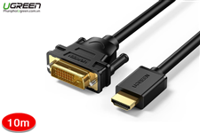 Cáp HDMI To DVI 24+1 dài 10m Chính Hãng Ugreen 10138