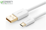 Cáp Micro USB dài 1m chính hãng Ugreen 10848 màu trắng