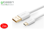Cáp Micro USB to USB mạ vàng dài 2m chính hãng Ugreen 10850