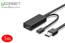 Cáp mở rộng tín hiệu USB 3.0 dài 5M cao cấp chính hãng Ugreen 20826