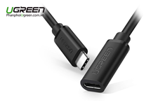 Cáp nối dài USB Type-C 3.1 GEN2 (Male/Female) hỗ trợ 4k@60hz dài 1m Ugreen 10387 chính hãng