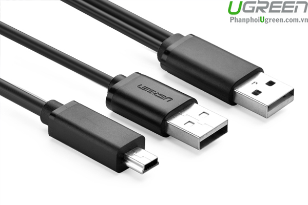 Cáp USB 2.0 to Mini USB 0,5m chính hãng Ugreen 10346