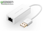 Cáp USB to Lan 2.0 tốc độ 10/100 Mbps chính hãng Ugreen 20253