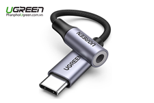 Cáp USB Type-C ra 3.5mm có chip DAC Ugreen 80154 chính hãng