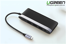 Cáp USB Type C to HDMI, USB 3.0 hỗ trợ sạc USB C 5 in 1 Ugreen 50990 cao cấp