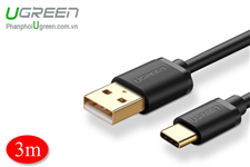 Cáp USB Type C to USB 2.0 dài 3m Ugreen 30162 chính hãng
