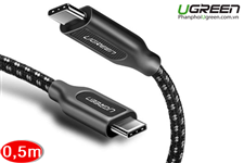 Cáp USB Type C to USB Type C Ugreen 50223 dài 0,5m chính hãng cao cấp