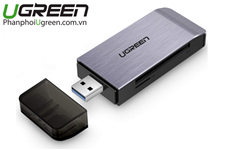 Đầu đọc thẻ nhớ SD/TF/CF/MS chuẩn USB 3.0 Ugreen 50541 cao cấp