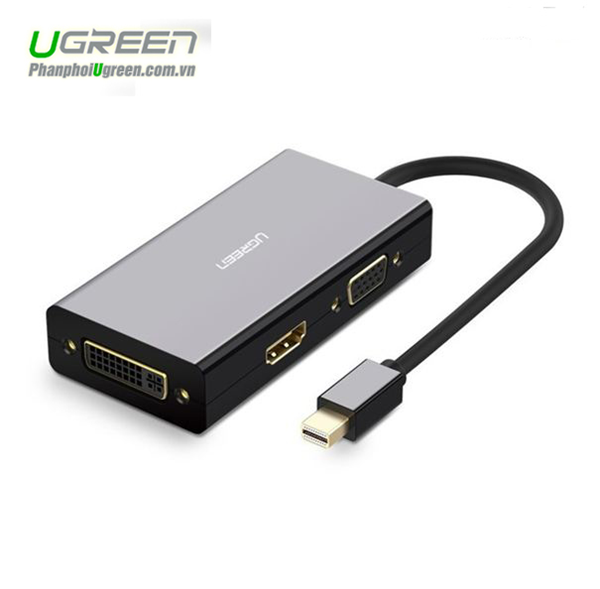 Dây cáp chuyển đổi Mini DisplayPort to HDMI, VGA, DVI chính hãng Ugreen 20418