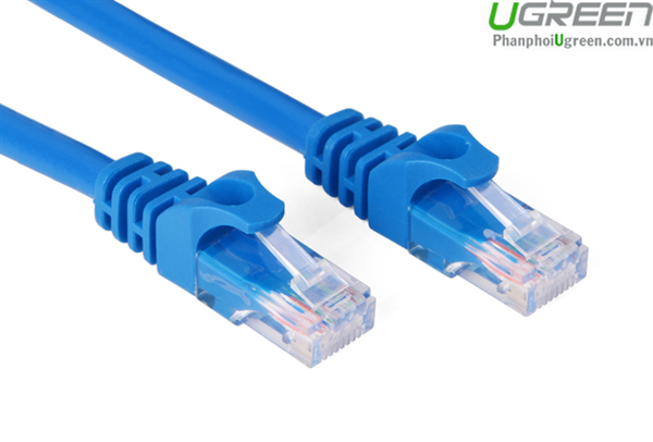 Dây cáp mạng cat6 UTP đúc sẵn màu xanh 10m chính hãng Ugreen 11205