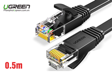 Dây mạng cat6 dạng dẹt dài 0.5m Ugreen 50172 chính hãng
