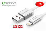 Dây sạc USB-Lightning 1,5M UGREEN US131 UG-10813 cho iphone 5/5C/5S/6/6plus/ipad mini