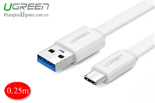 Dây USB Type C to USB 3.0 dài 0.25M dẹt chính hãng UGREEN 10690