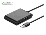 Hub Chia USB 2.0 Tích Hợp Đầu Lọc Thẻ SD/M2/SD/TF Ugreen 20238