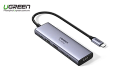 Hub USB Type-C 6 in 1 HDMI 4K@60hz,USB-A 10Gbps,USB-C 5Gbps,PD 100w Ugreen 35999 chính hãngY