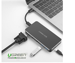 Hub USB Type C To HDMI, VGA, Displayport, Hub USB 3.0, USB-C Ugreen 40872