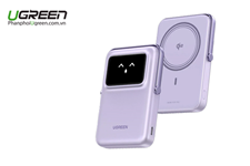 Pin sạc dự phòng không dây 10000mAh Ugreen Uno 45328 Sạc nhanh PD 20W Màn hình TFT chính hãng
