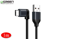 UGREEN 50521- Cáp USB Type C to USB 2.0 bẻ góc 90 độ dài 1m chính hãng