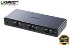 Ugreen 50746 - Bộ chia DVI 1 ra 2 chuẩn DVI 24+1 chính hãng hỗ trợ Full HD1080P