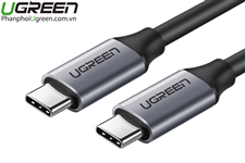 Ugreen 50751 - Cáp USB Type C to USB Type C dài 1,5m kết nối sạc, truyền dữ liệu